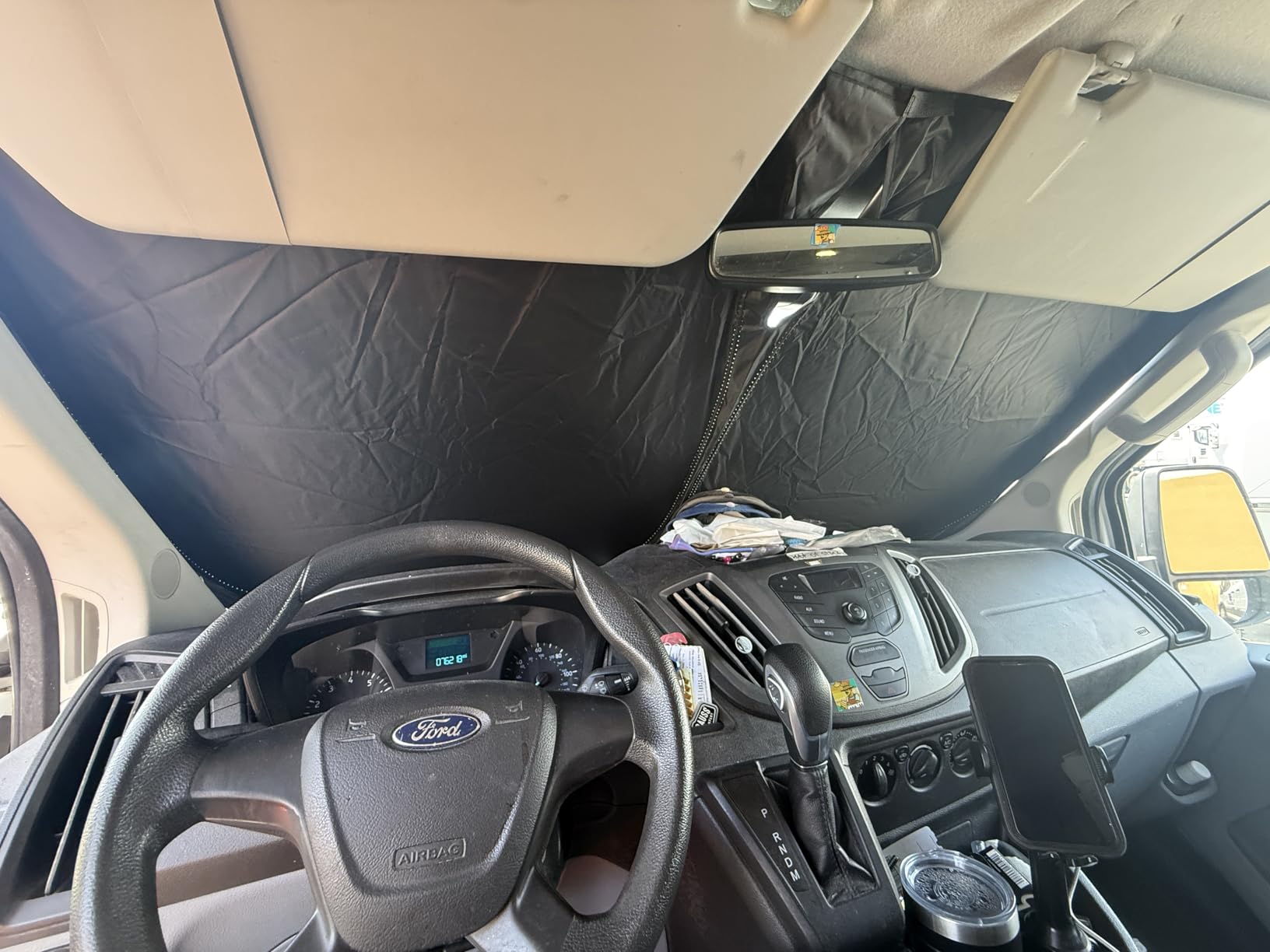 ARISMOTOR Windshield Sun Shade for Cadillac Optiq Electric SUV 2025-2027 | Custom Fit, Foldable, Front Window Sunshade customer photo 1
