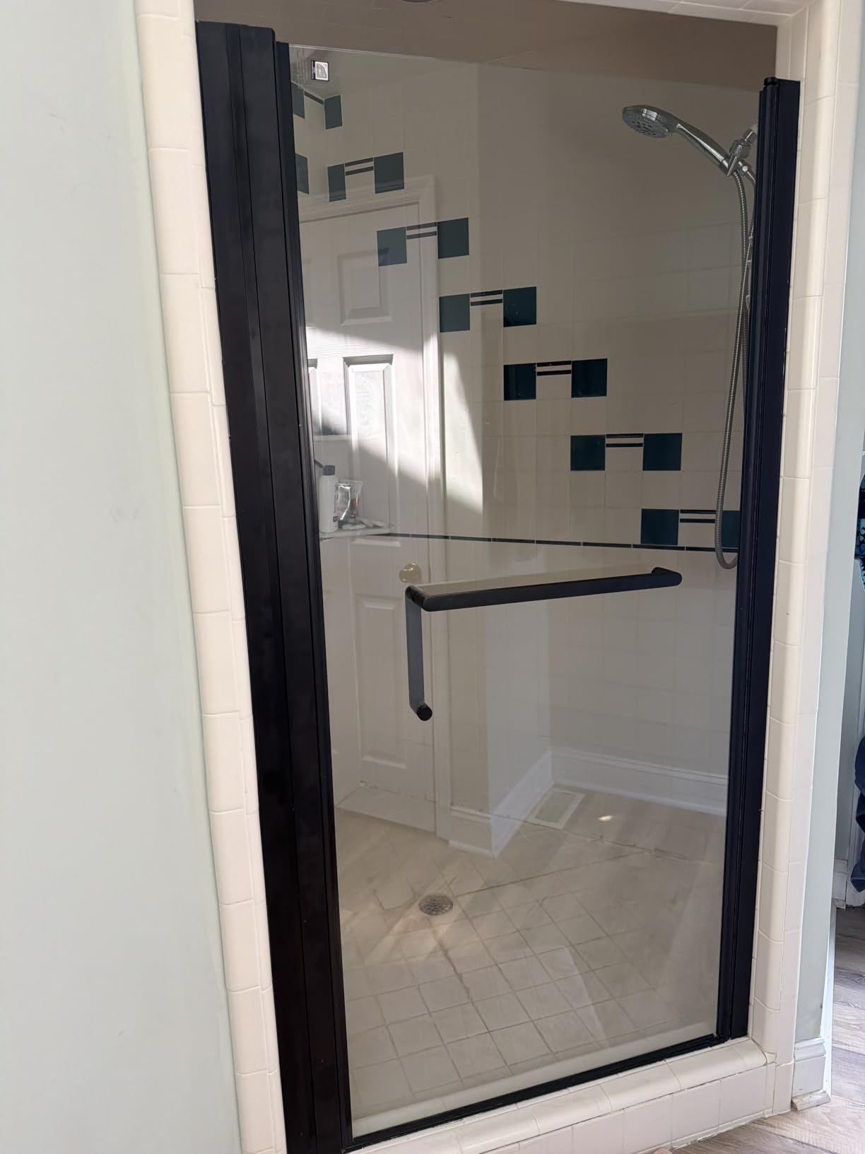 KPUY Frameless Pivot Shower Door 32-34