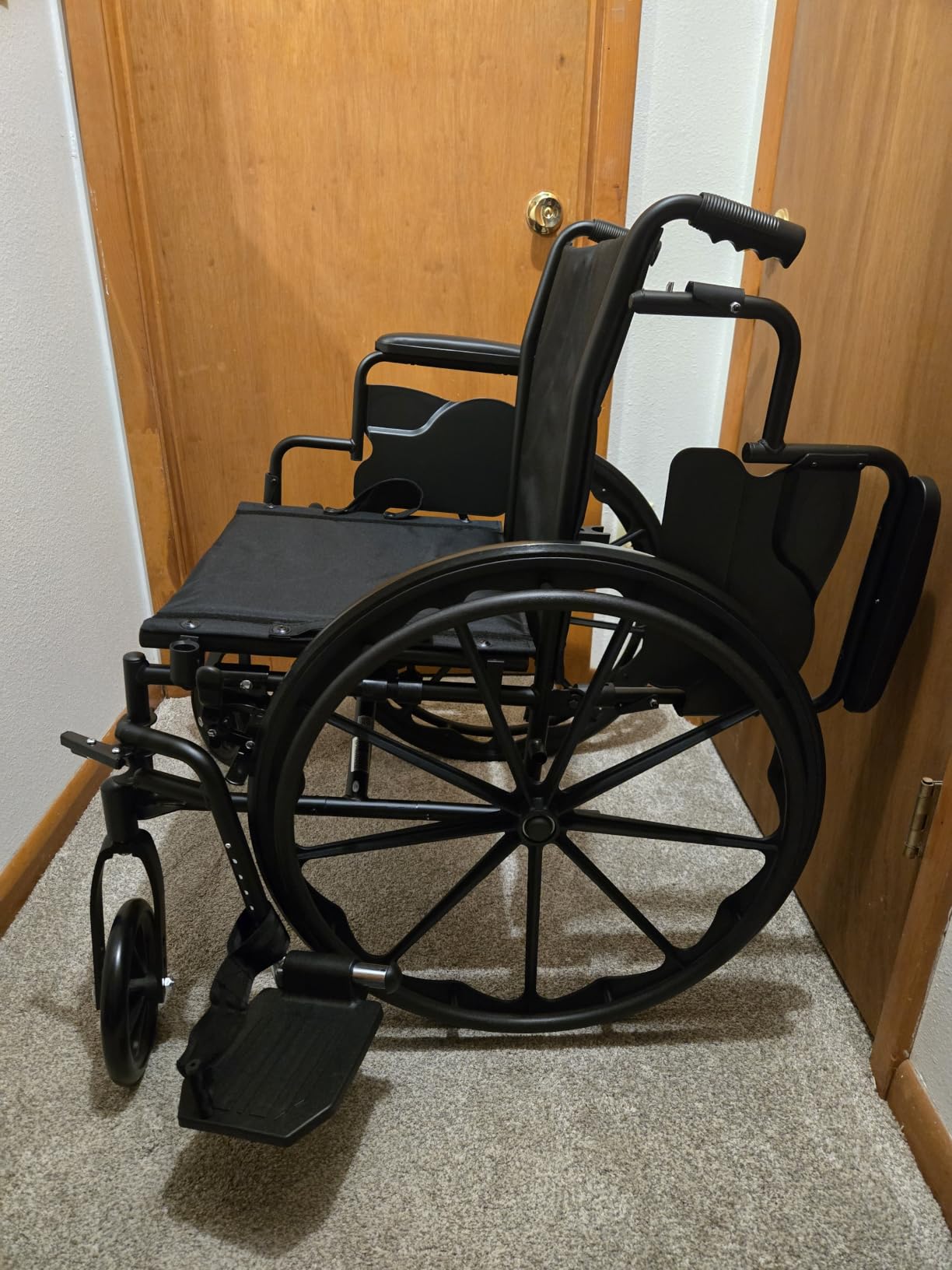Vive Lightweight Manual Wheelchair for Adults (300 lb Capacity) - Foldable | Manual & Transport Wheel Chair - Portable, Folding, Collapsible, Self Propel Light Weight Senior Aid - Weighs 36 lbs customer photo 1