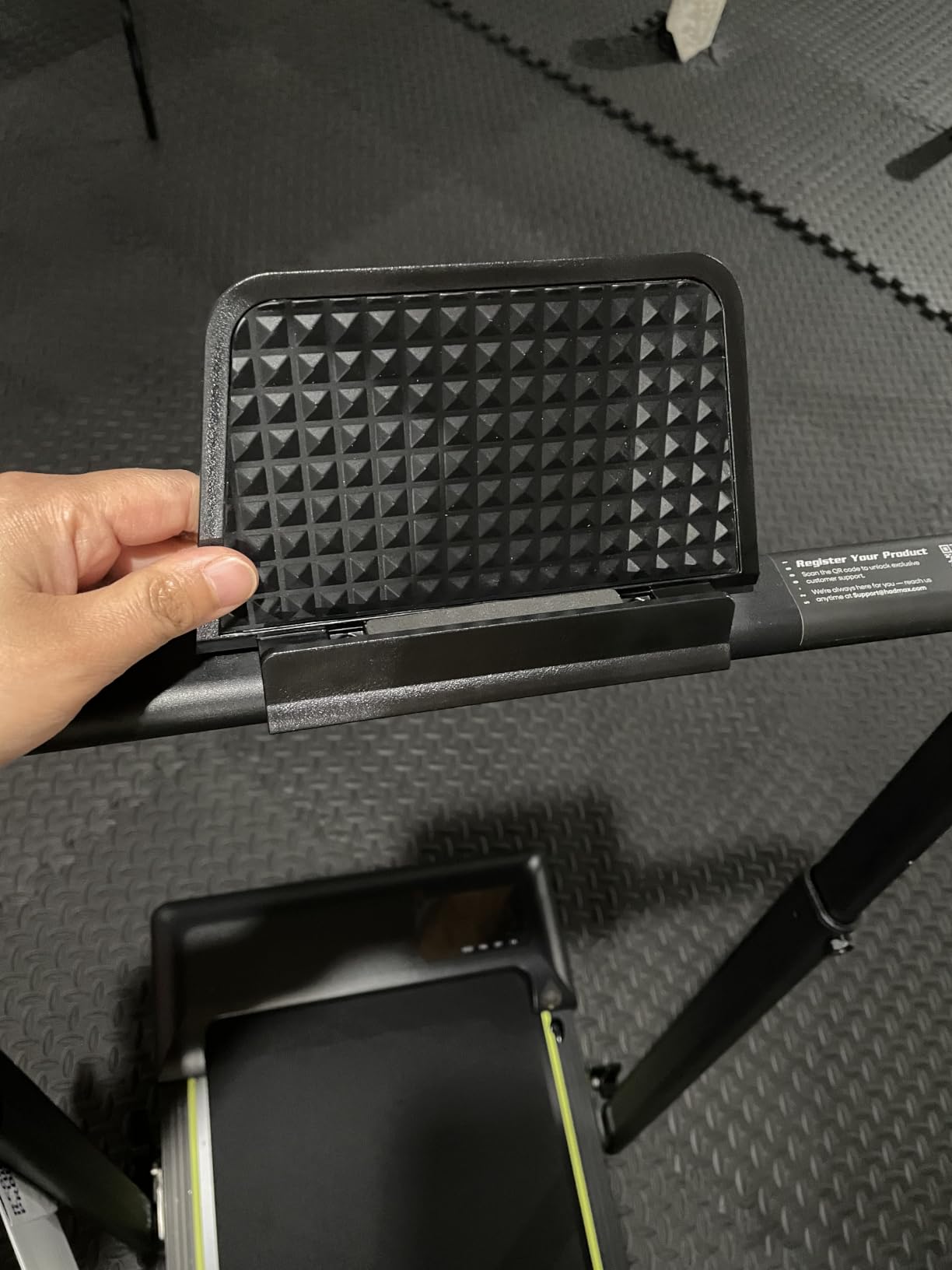 Walking Pad Treadmill with Incline and Height Adjustable Handle Bar | Small Foldable Treadmills for Home, 3.0HP Under Desk Walking Pad, Compact Quiet for Apartment Office customer photo 1