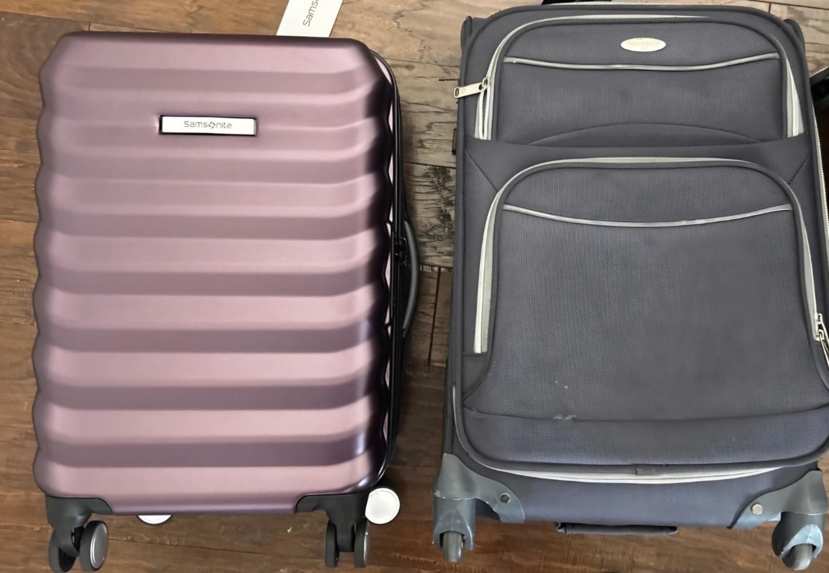 Samsonite Hard-Sided 28-Inch Lightweight Checked Large Expandable Element Suitcase: Durable, 360 Spinner Wheels, Adjustable Telescopic Handle, TSA-Approved Lock - Alpine Black customer photo 1