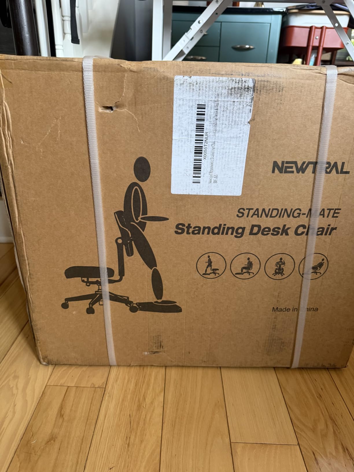 Newtral Standing Desk Chair, Ergonomic Standing Mate Chair Stool with 167 Degree Adjustable Flip Backrest, Multi-Position Sit-Stand-Lean Office Chair, Anti-Fatigue Design, MT-L-DG customer photo 1