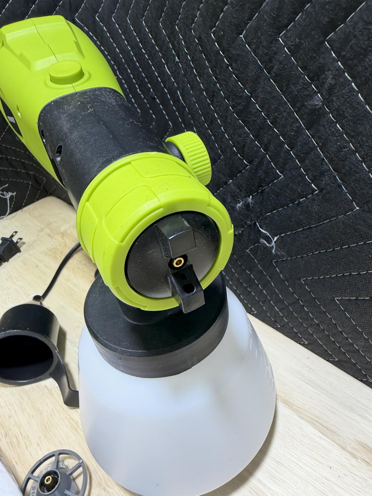 1000W High Power Paint Sprayer, Corded HVLP Paint Gun with 4 Sizes Copper Nozzles customer photo 1