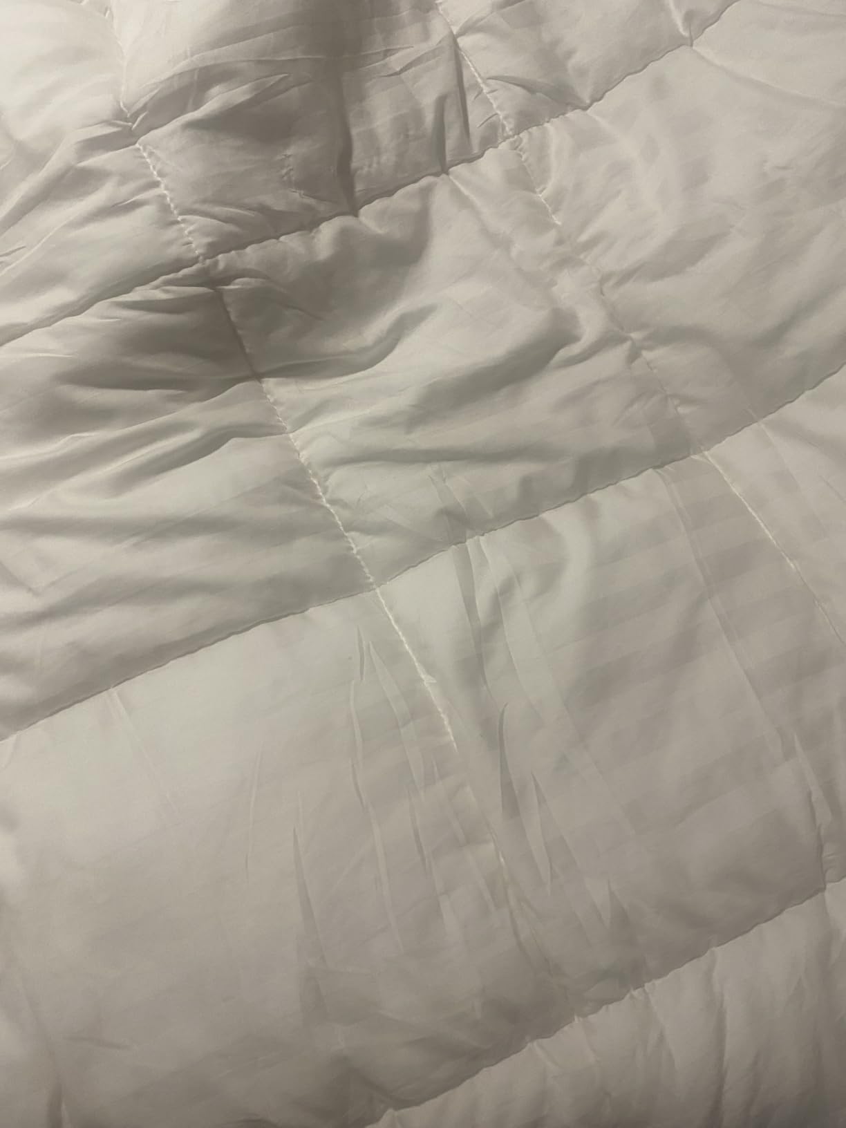 Calvin Klein Hotel Luxury Queen Comforter Duvet Insert Hypoallergenic | Down Alternative 100% Cotton Cover All Season Medium Warmth 90 x 92 inches White Stripe customer photo 2