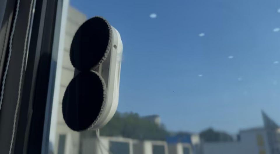 X6 Window Cleaning Robot for High Windows, Inside/Outside, 6400Pa Suction | Strong Suction, Dual-Spray, Edge Detect, Smart Navigation, Slim Round Shape, Automatic Window Cleaner customer photo 1