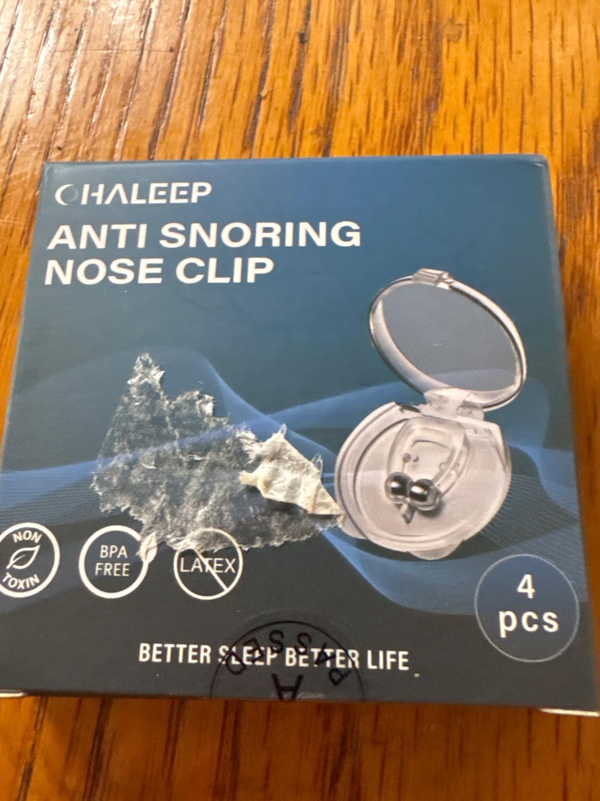 Anti Snoring Devices, Snore Stopper with Adjustable Magnet, Silicone Nose Clip Stop Snoring, Effective to Relieve Snoring, Snoring Solution for Comfortable and Quieter Sleep, Clear customer photo 2