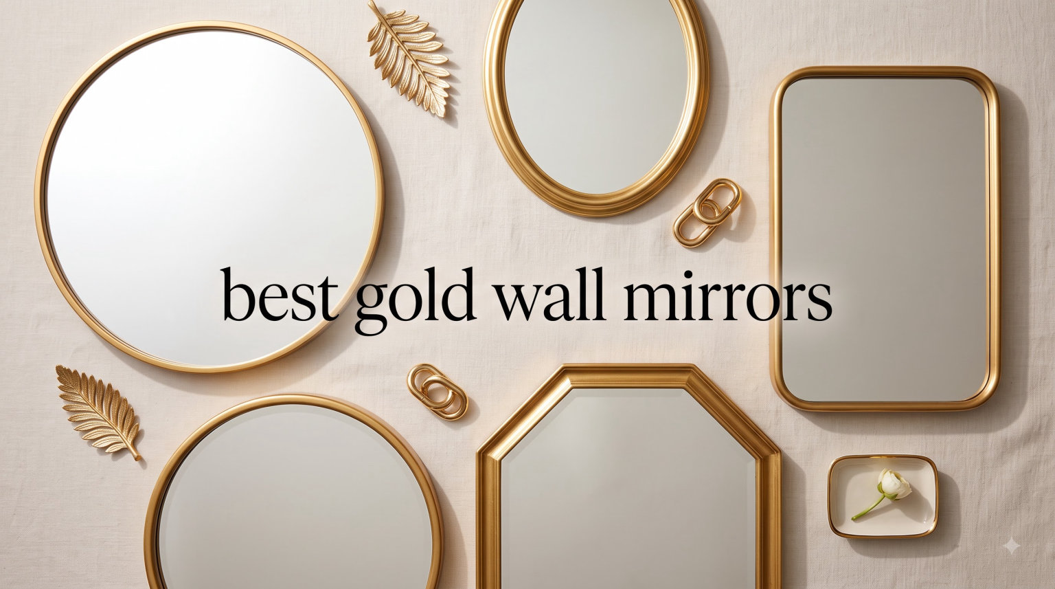 best gold wall mirrors