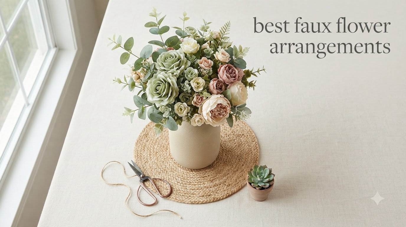 best faux flower arrangements