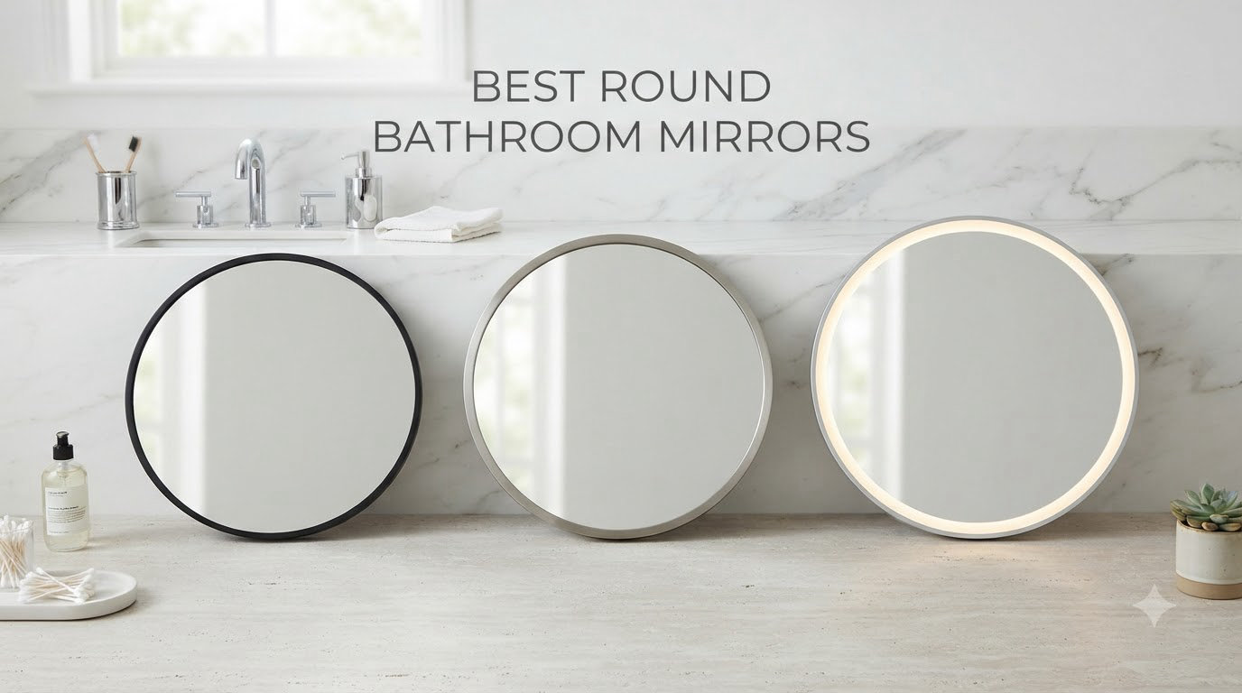 best round bathroom mirrors