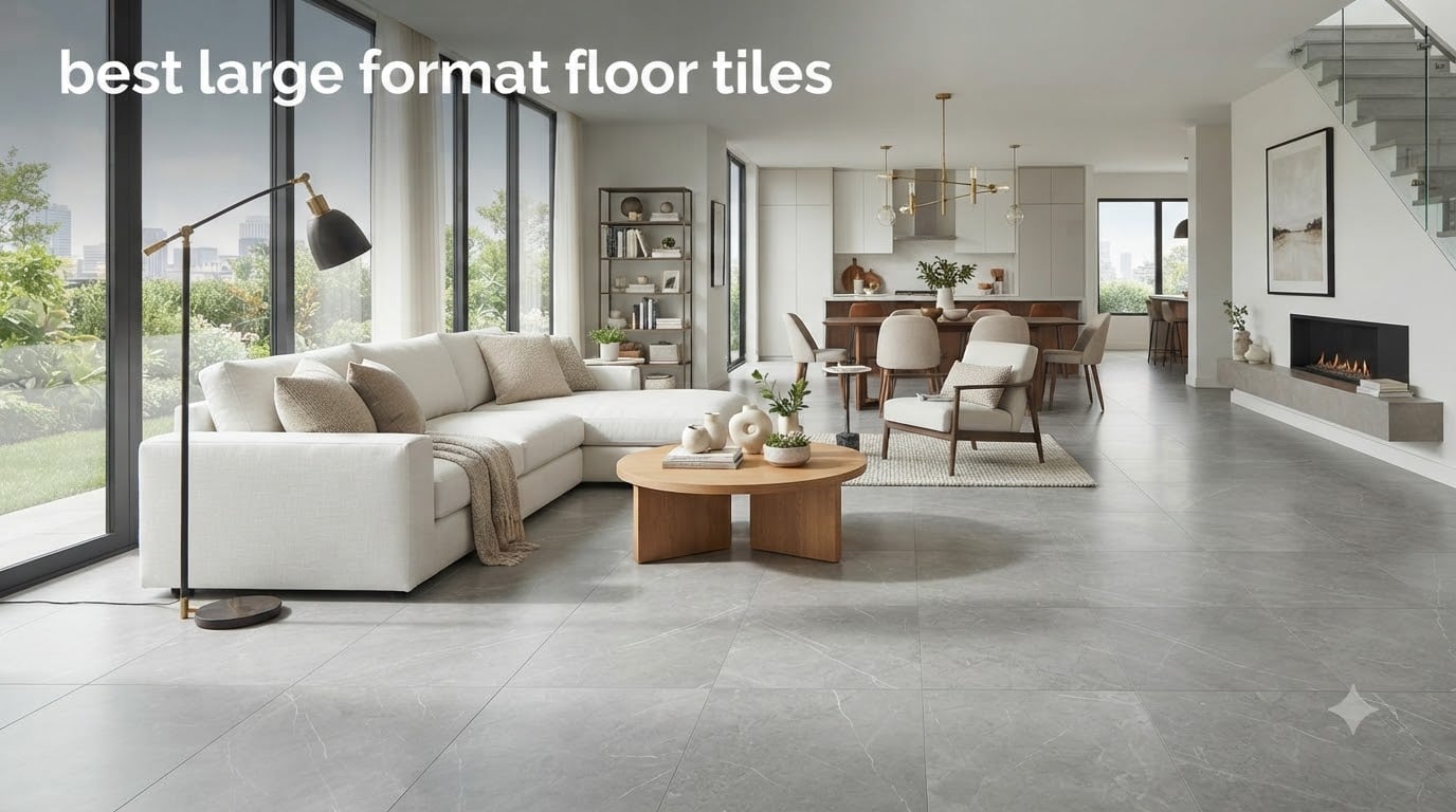 best large format floor tiles