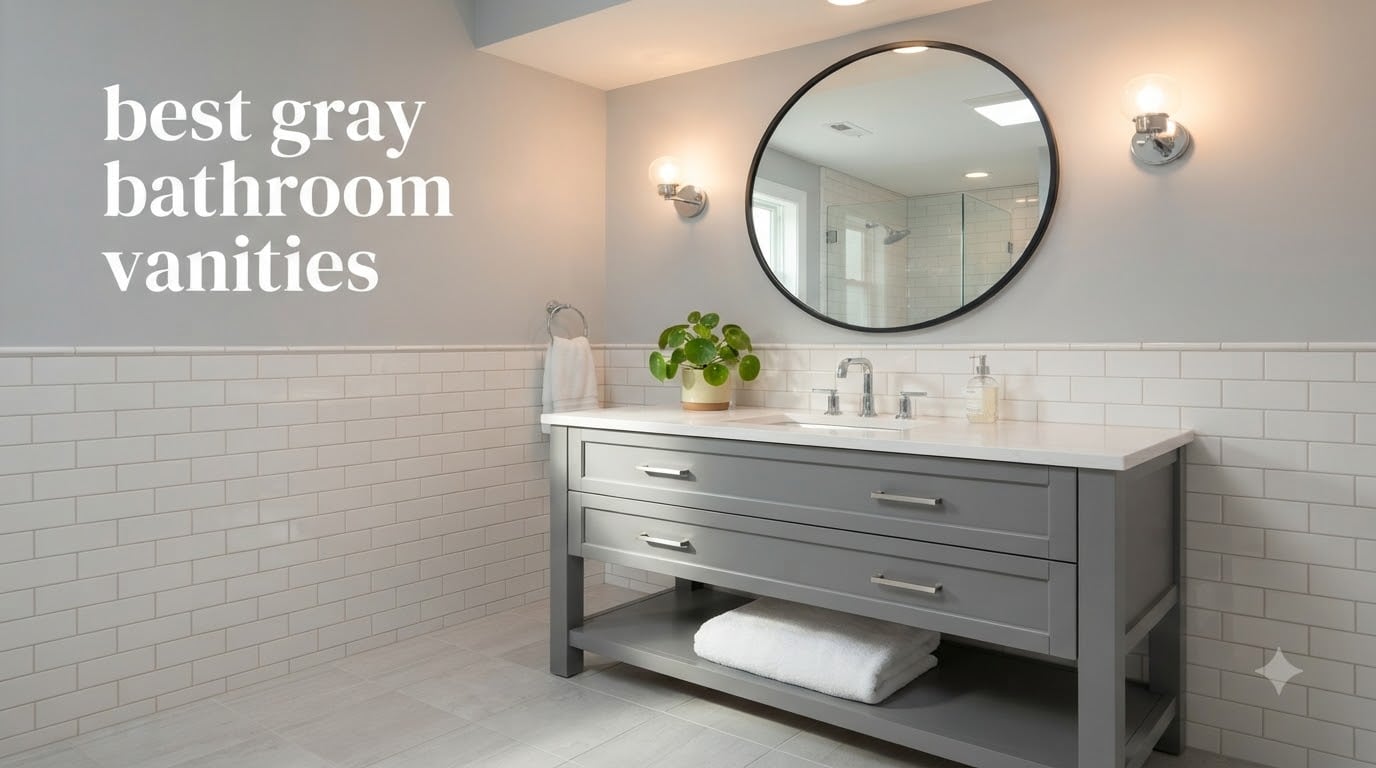 best gray bathroom vanities