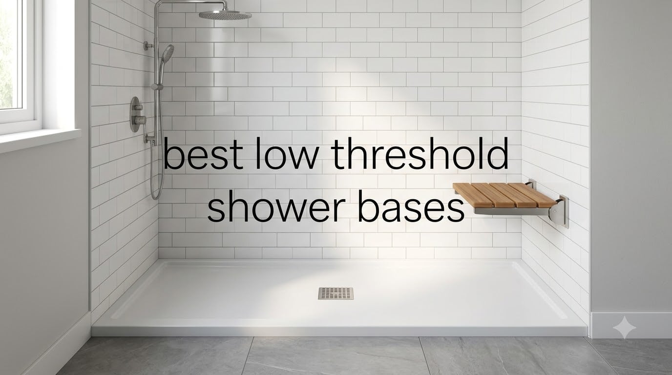 best low threshold shower bases