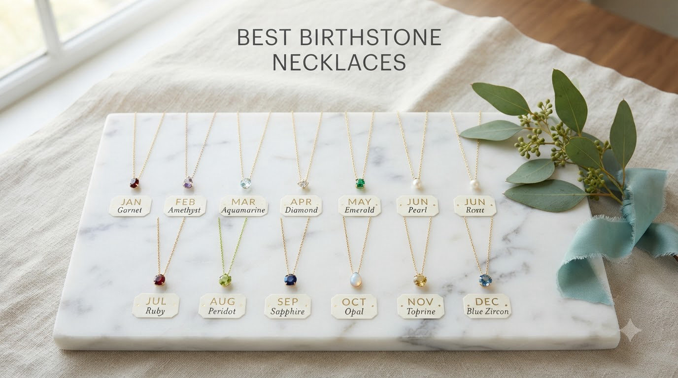 best birthstone necklaces