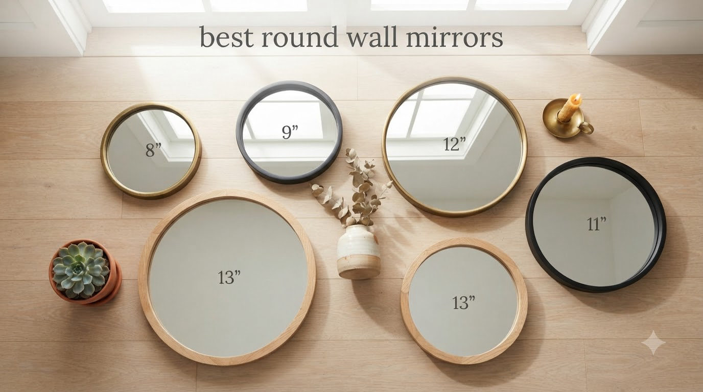 best round wall mirrors
