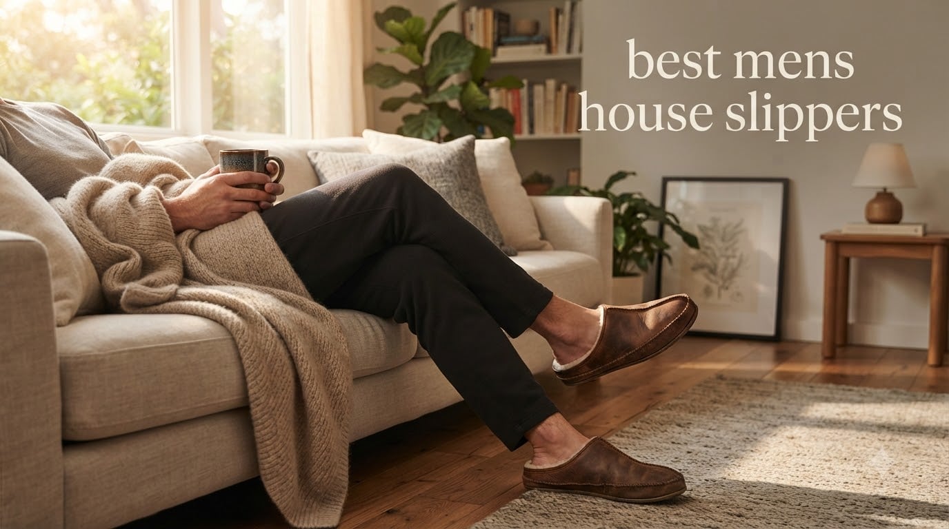 best mens house slippers