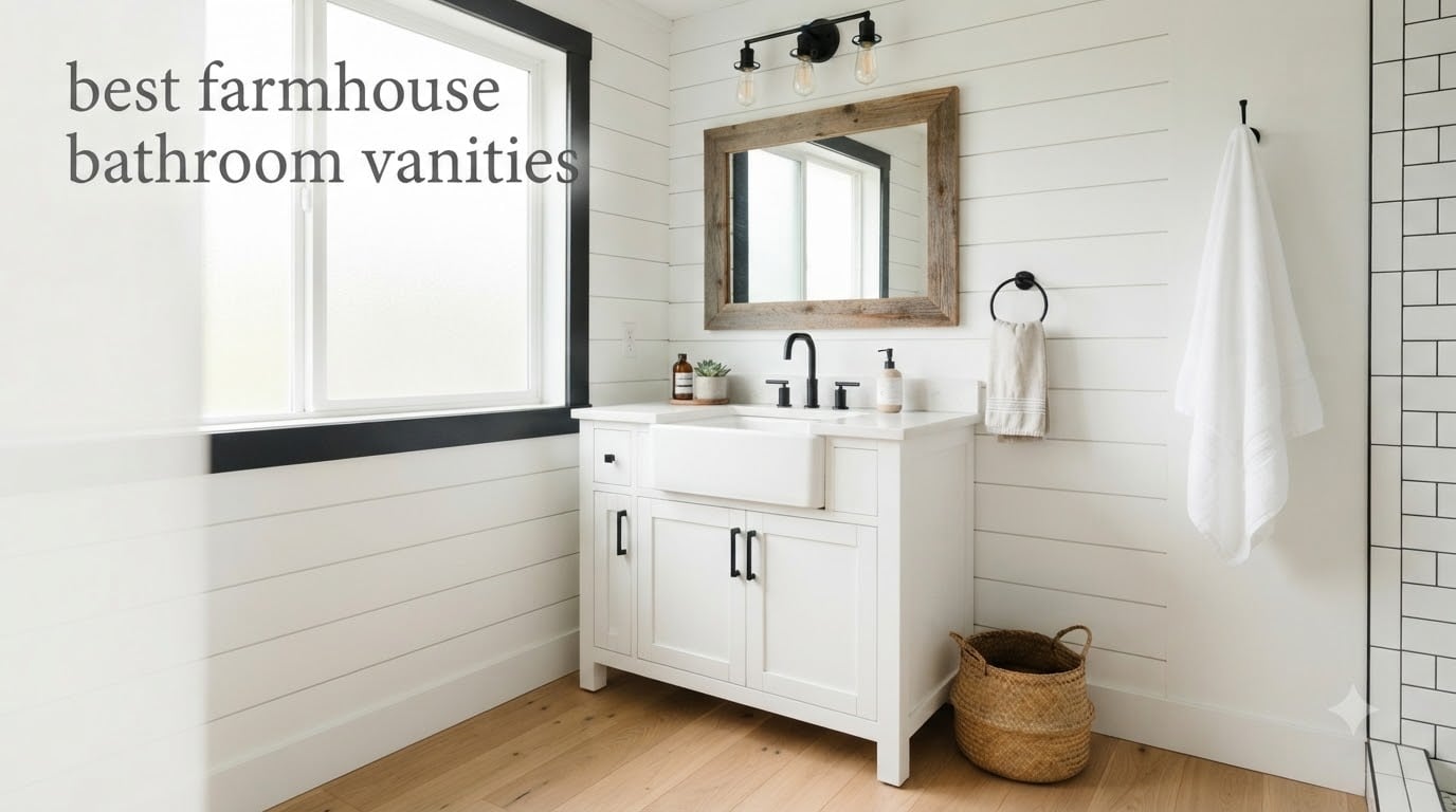 best farmhouse bathroom vanities