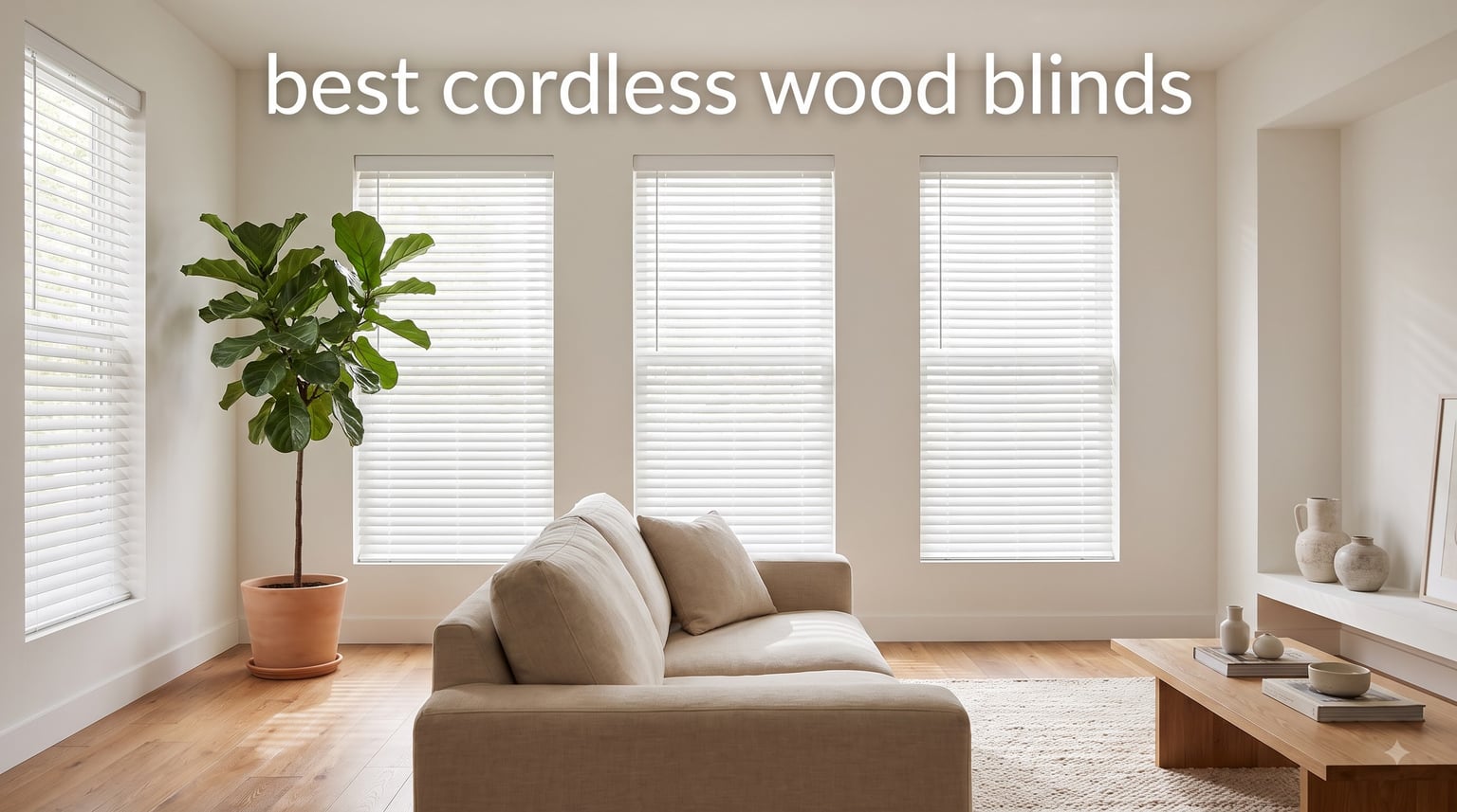 best cordless wood blinds