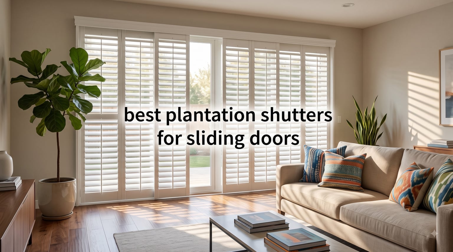 best plantation shutters for sliding doors