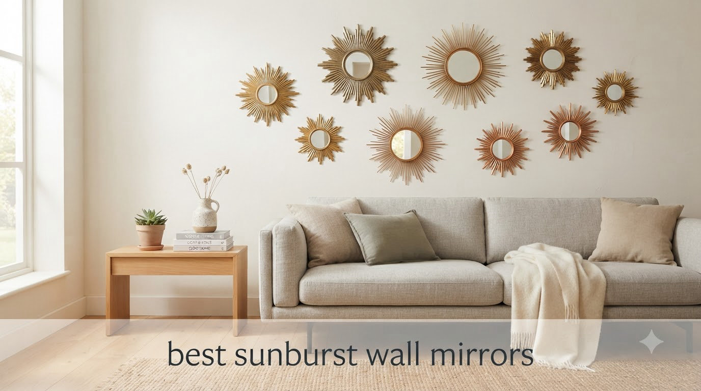 best sunburst wall mirrors