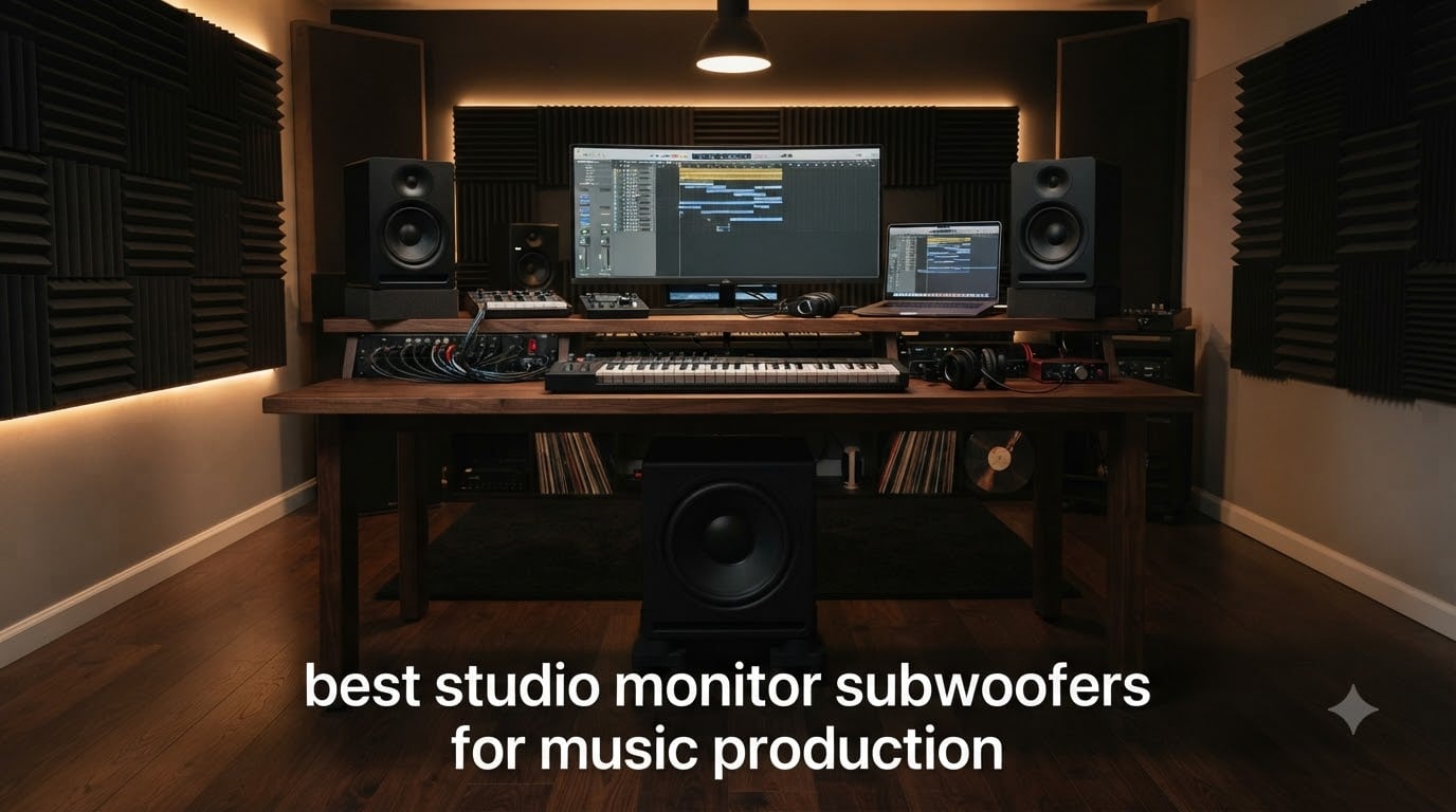 best studio monitor subwoofers for music production