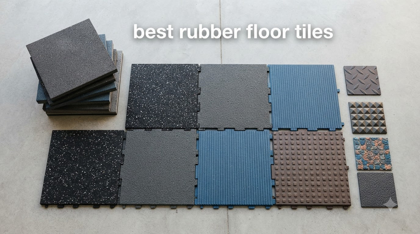 best rubber floor tiles