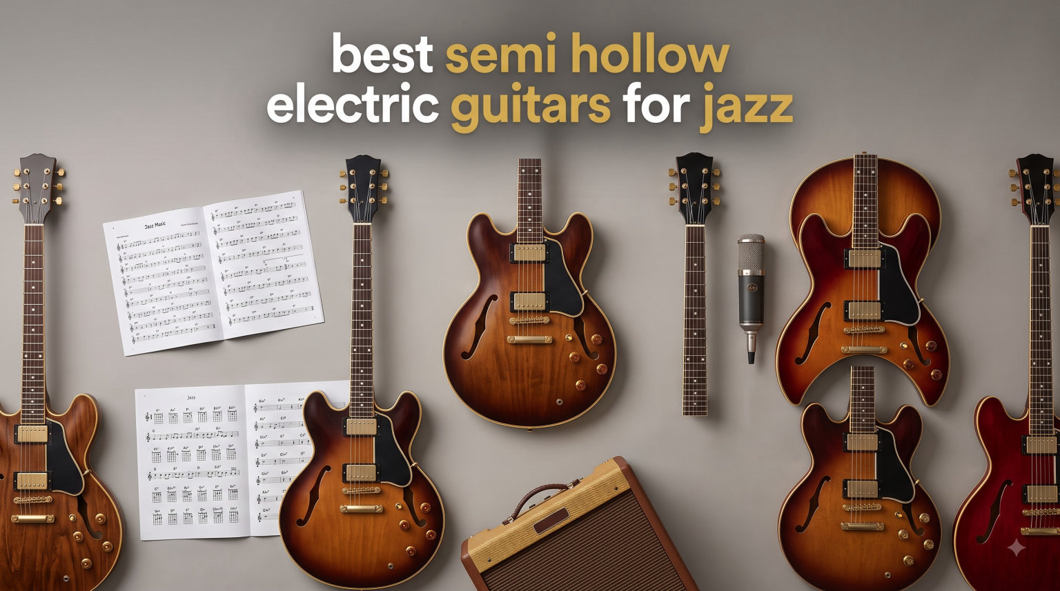 best semi hollow electric guitars for jazz