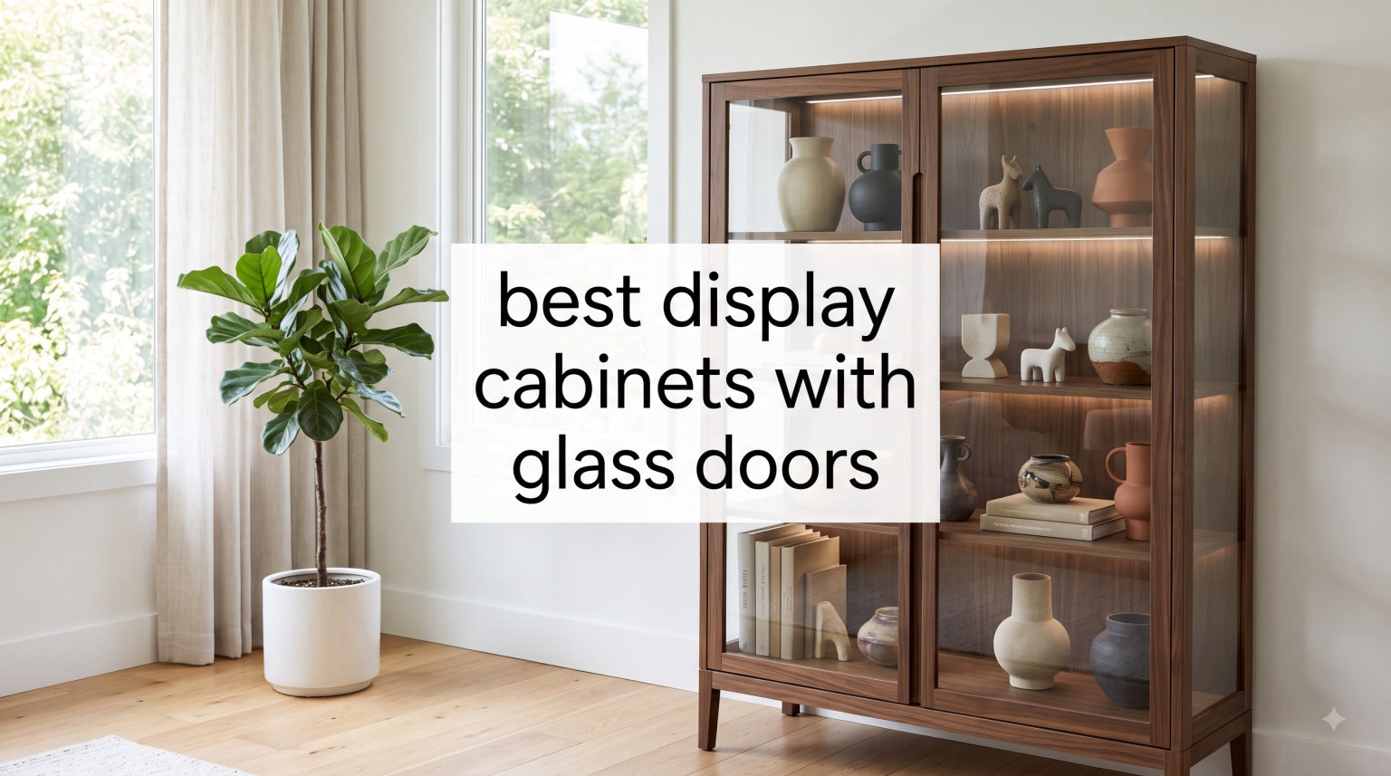 best display cabinets with glass doors