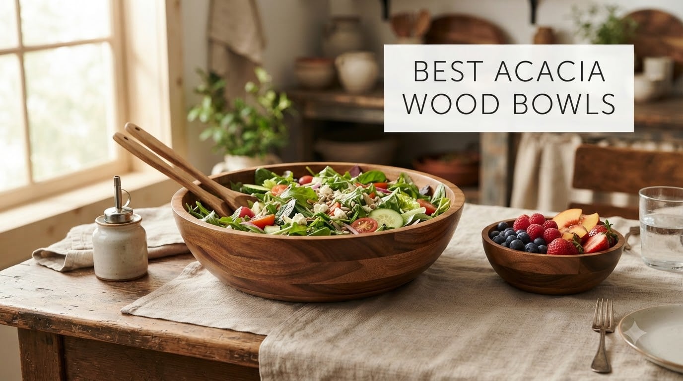 best acacia wood bowls