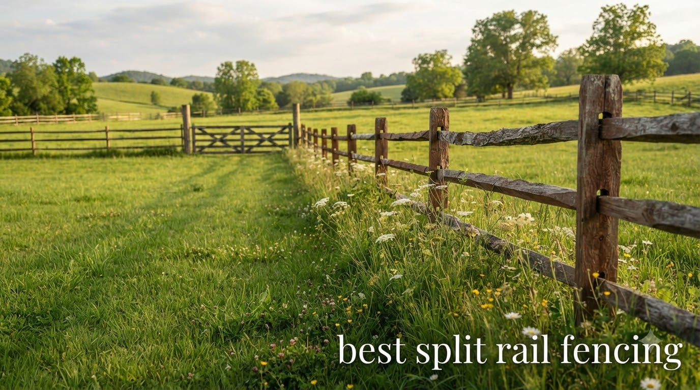 best split rail fencing