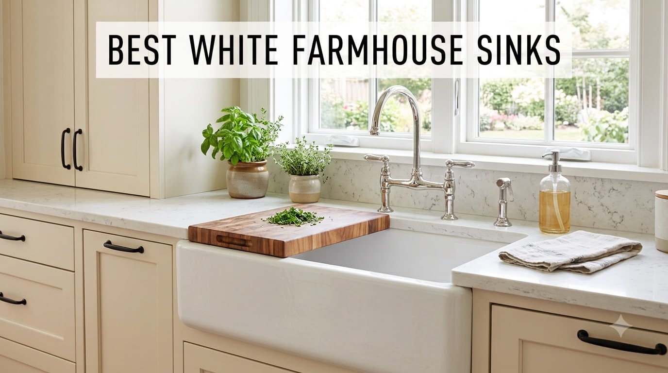 best white farmhouse sinks