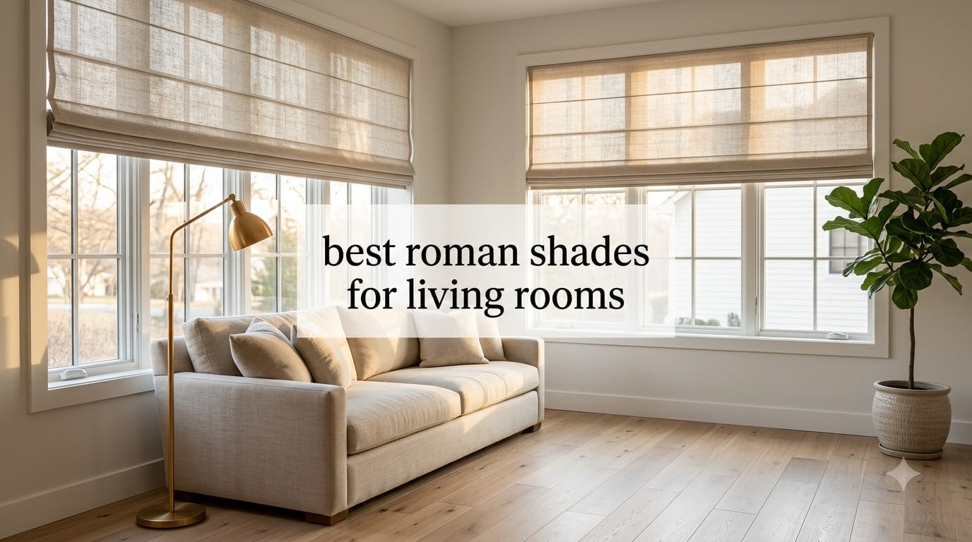 best roman shades for living rooms