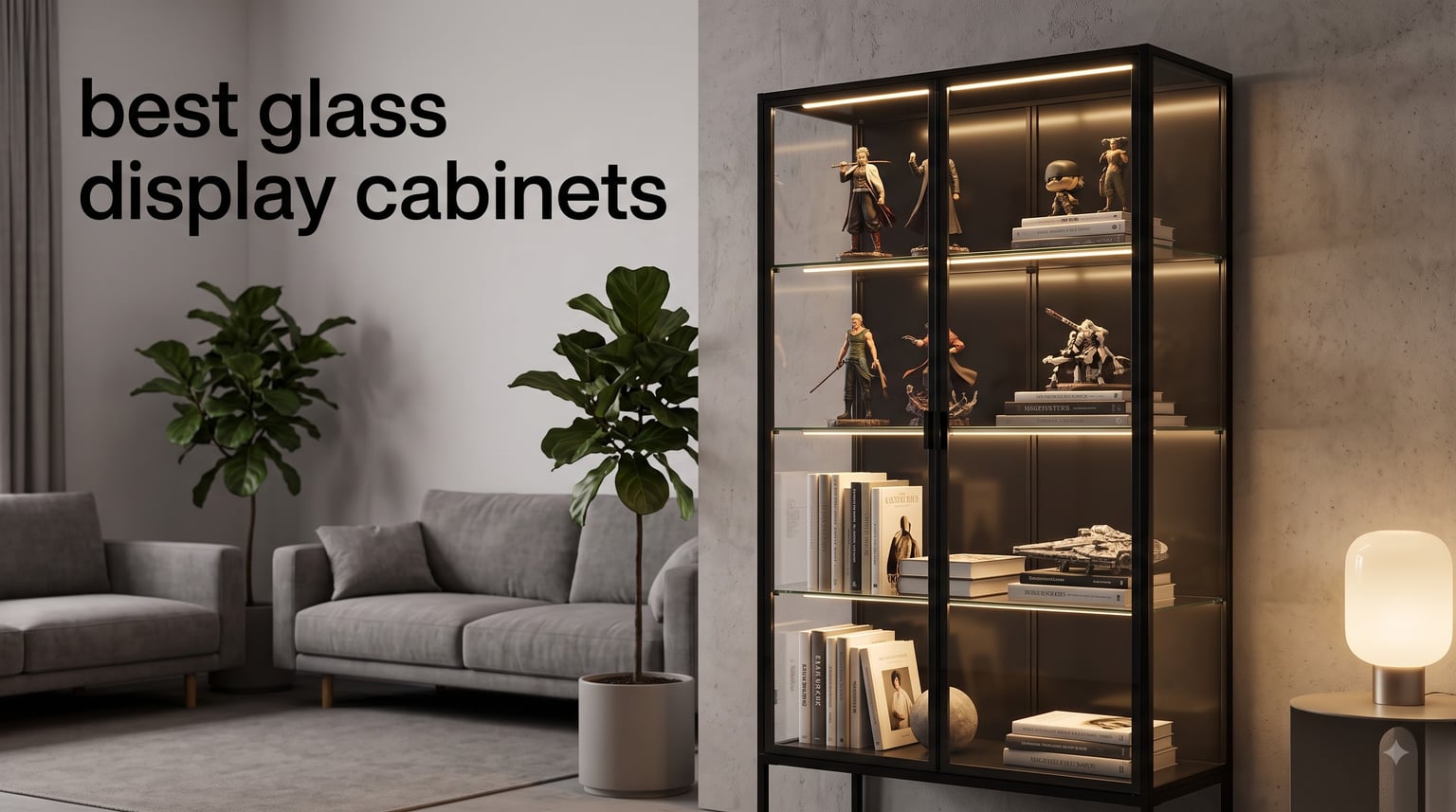 best glass display cabinets