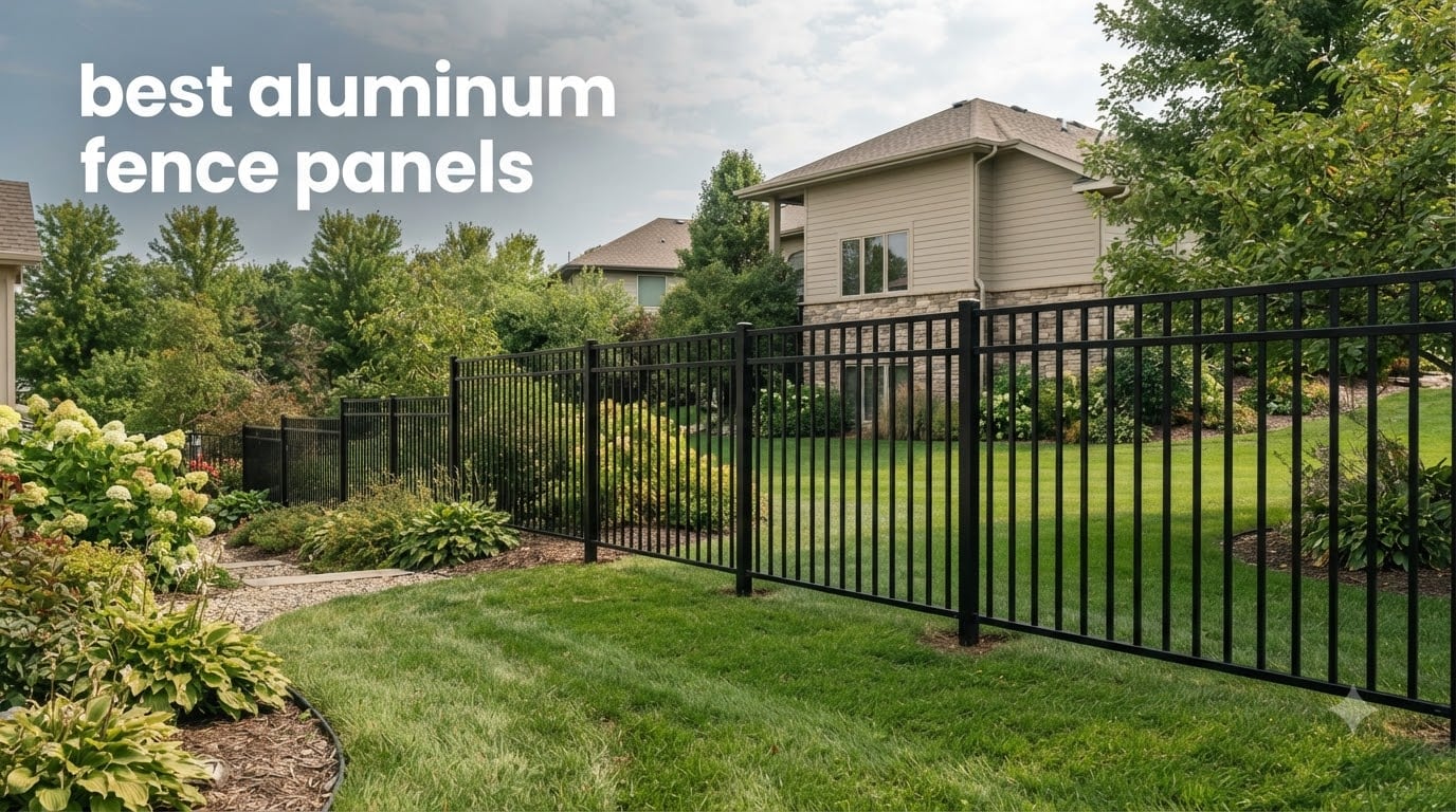 best aluminum fence panels