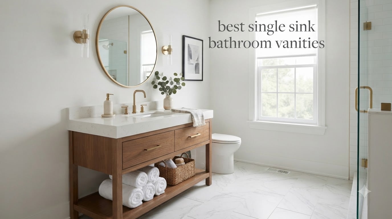 best single sink bathroom vanities