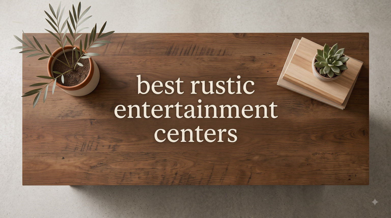 best rustic entertainment centers
