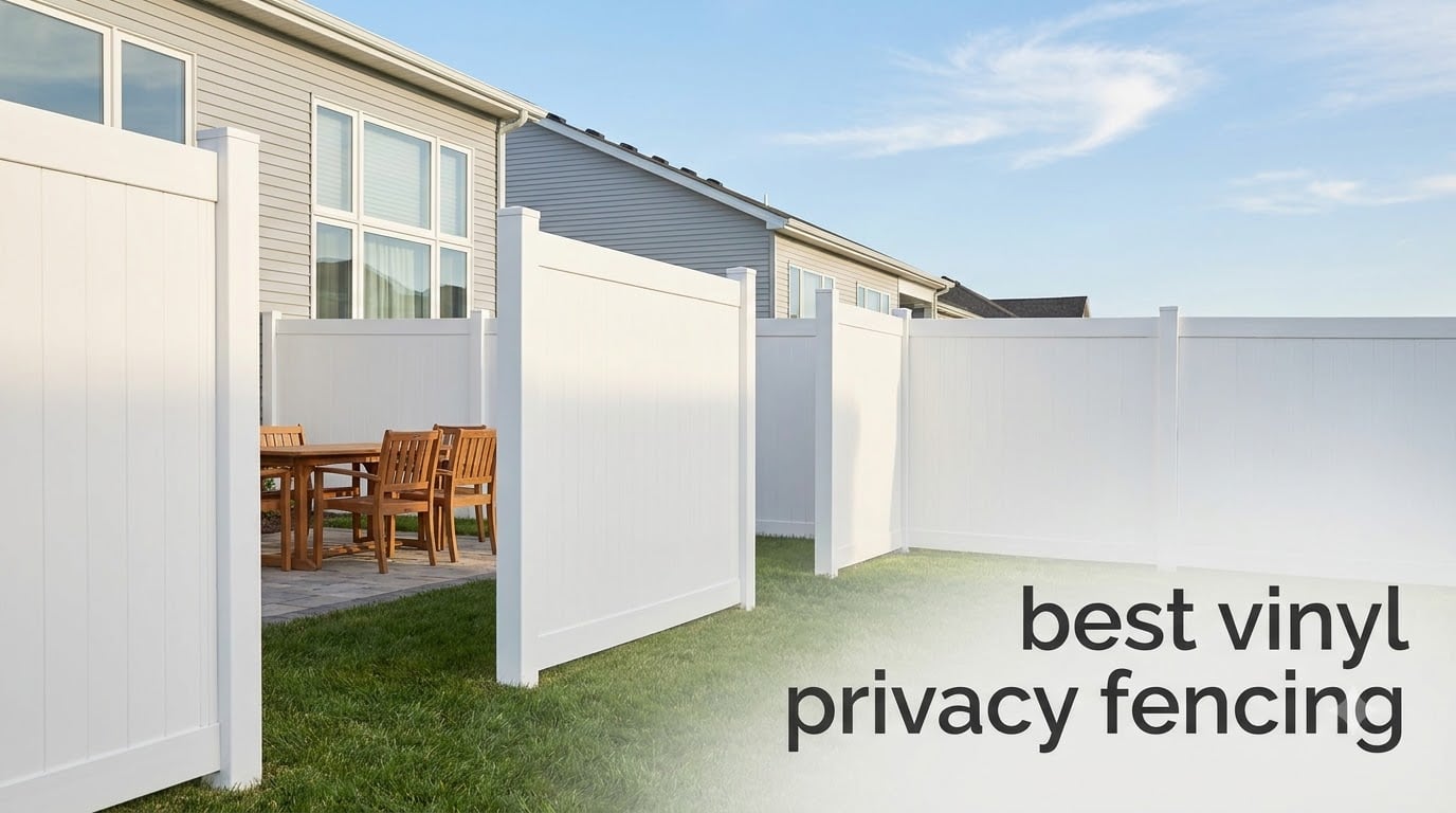 best vinyl privacy fencing