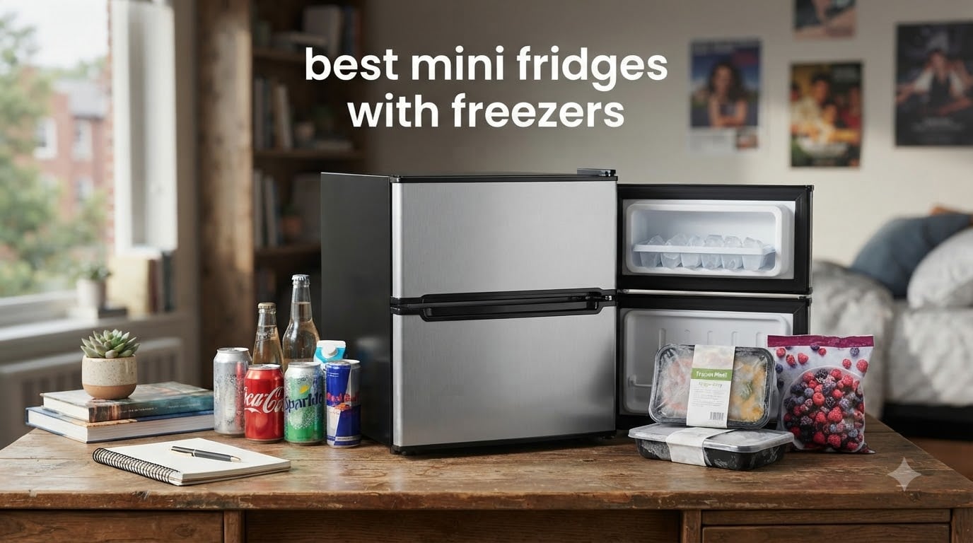 best mini fridges with freezers