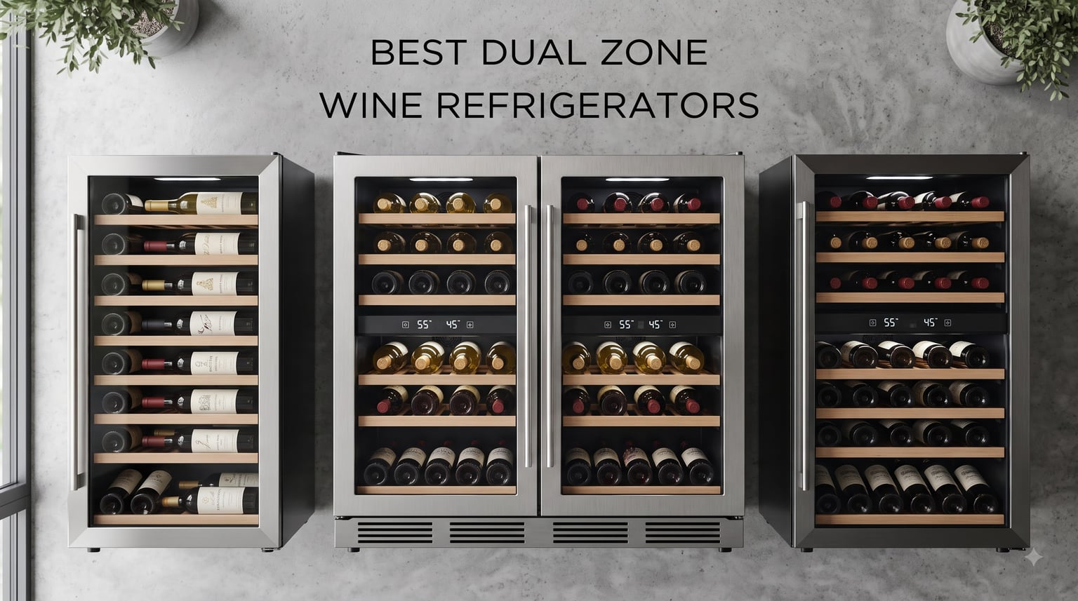 best dual zone wine refrigerators