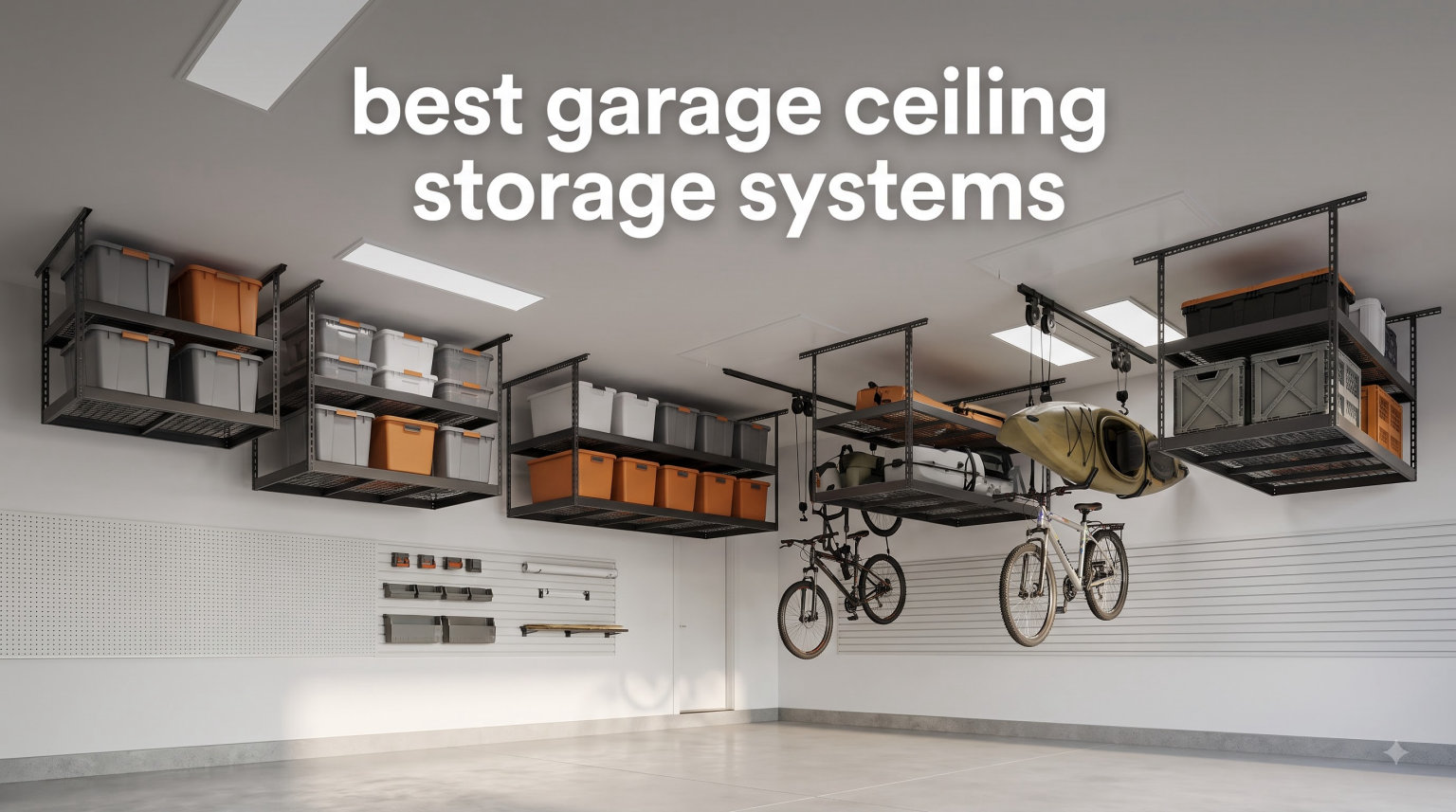 best garage ceiling storage systems
