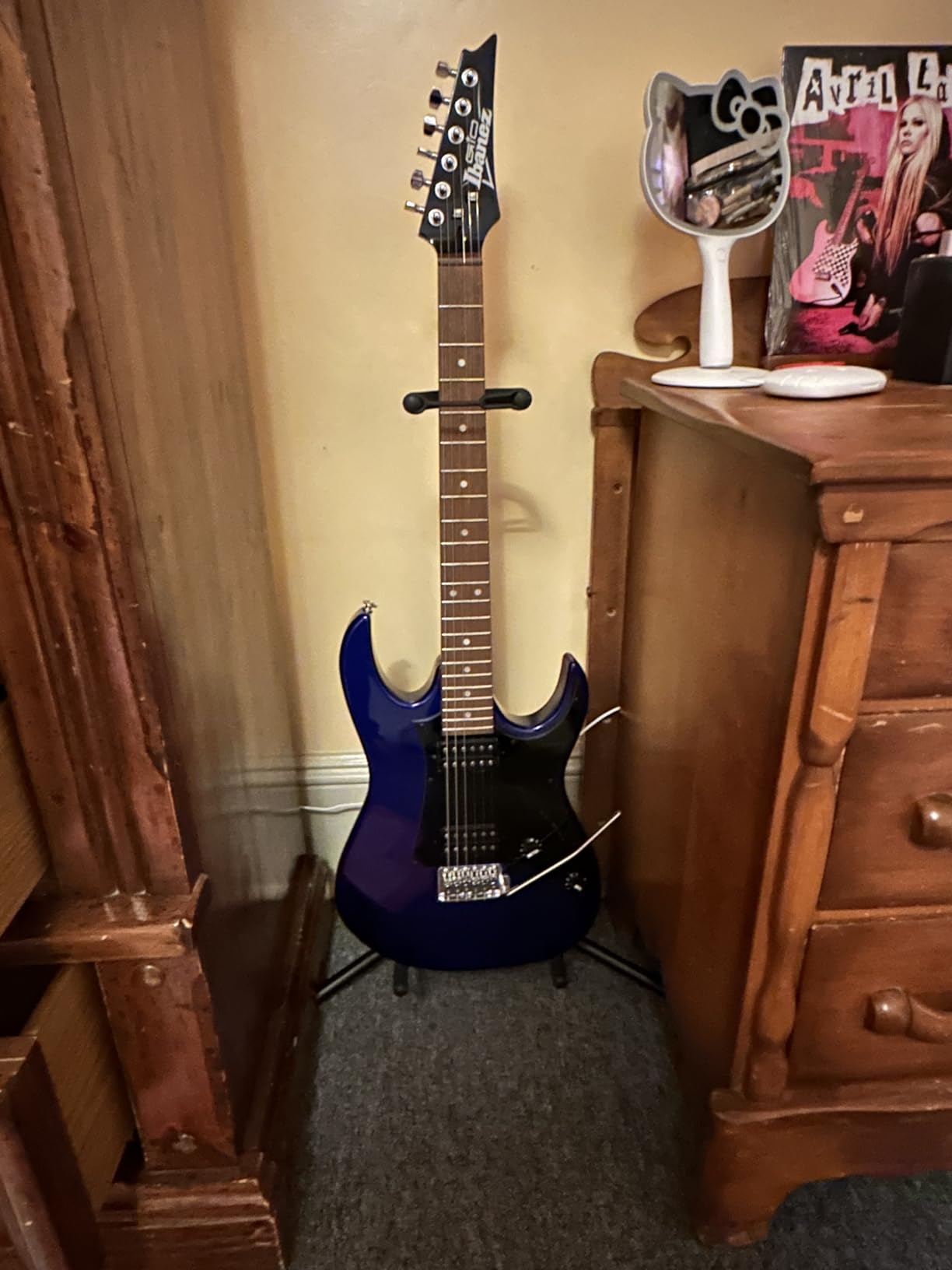 Ibanez GRX20Z JB Jewel Blue Electric Guitar | Poplar body with floating tremolo and 22 frets for practice, performance and recording customer photo 1