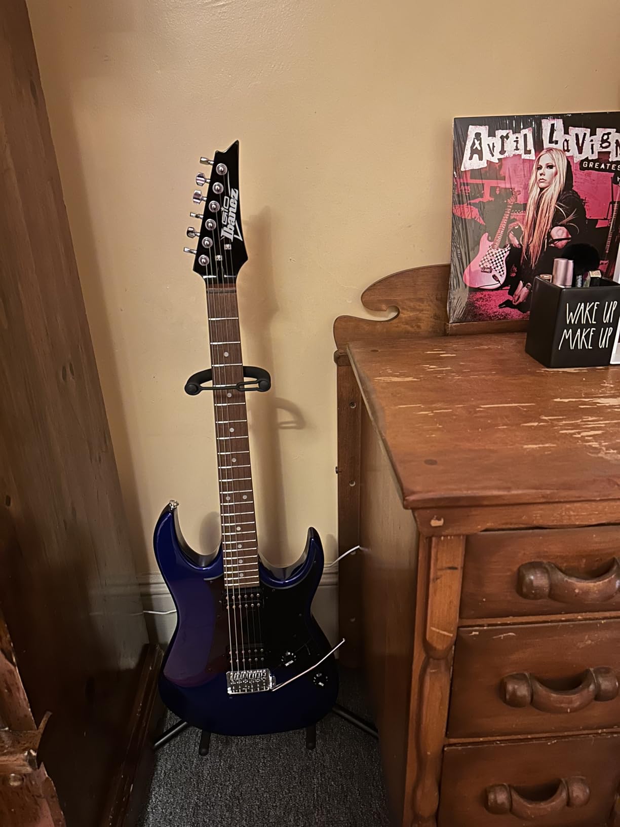 Ibanez GRX20Z JB Jewel Blue Electric Guitar | Poplar body with floating tremolo and 22 frets for practice, performance and recording customer photo 2