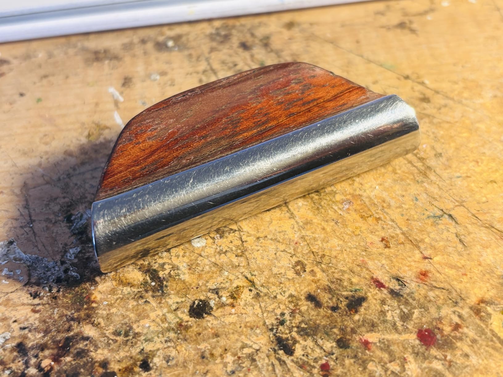 Shubb GS1 Guitar Steel Slide with Wooden Handle customer photo 2