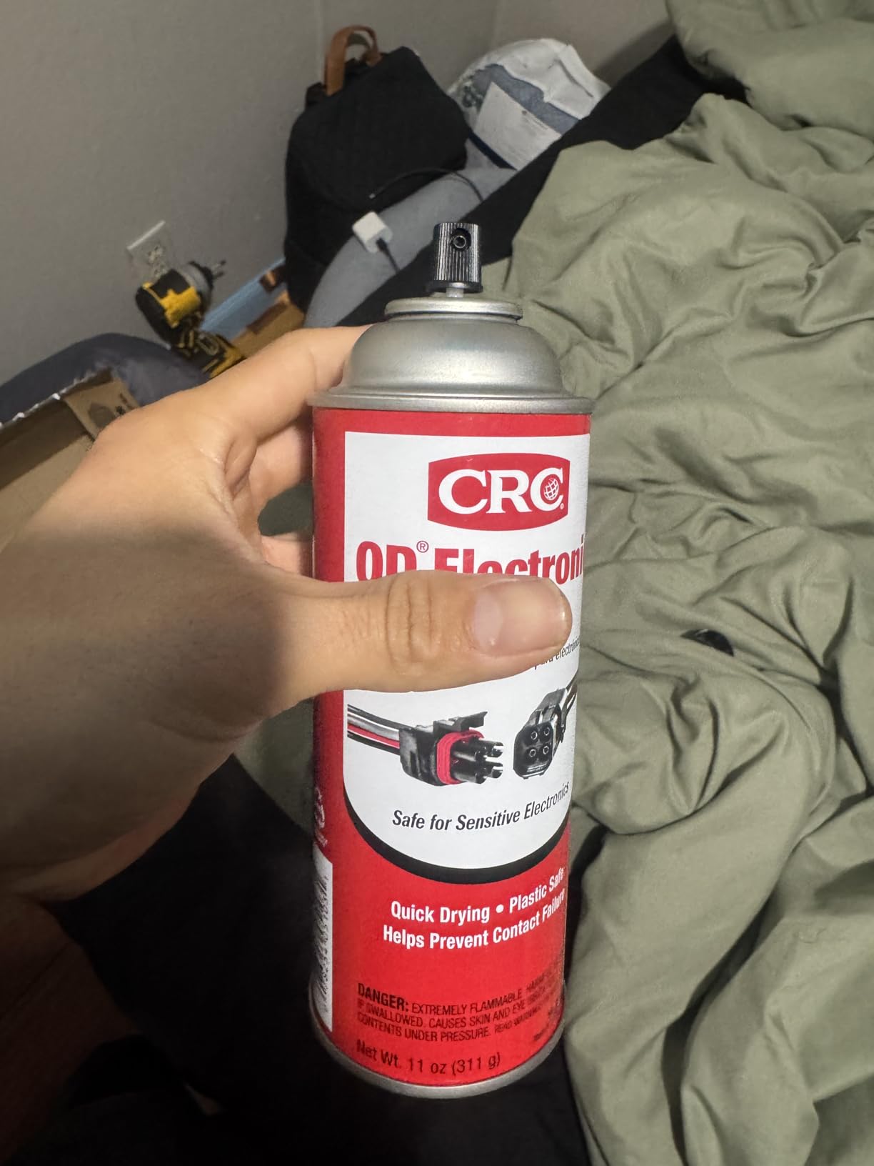 CRC 05103 QD Electronic Cleaner -11 Wt Oz | Electronic Contact Cleaner, Circuit Board Cleaning, Sensitive Electronics, Fast Drying, No Residue. customer photo 2