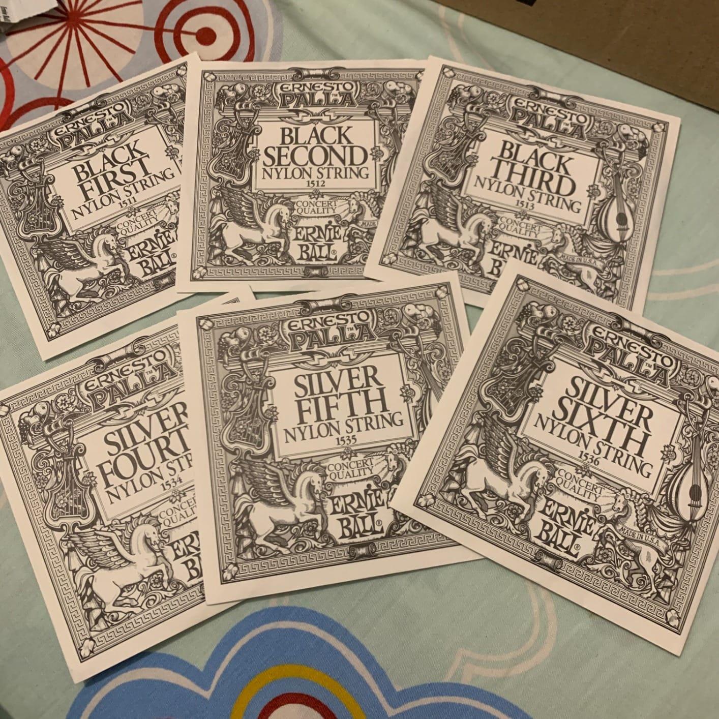 Ernie Ball Ernesto Palla Black & Silver Tie-On Classical Guitar Strings, 28-42 Gauge (P02406) customer photo 2