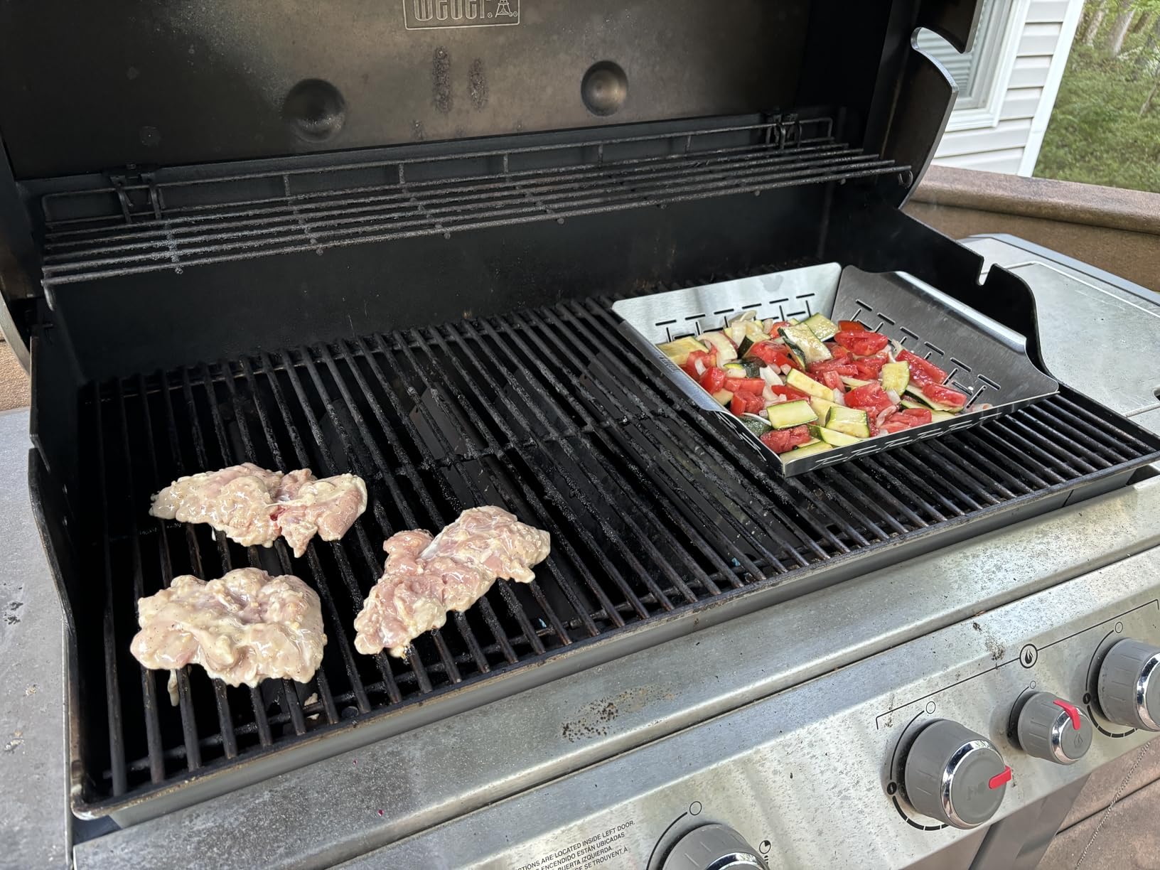 Weber® Deluxe Grilling Basket, Stainless Steel for Gourmet Grilling customer photo 2