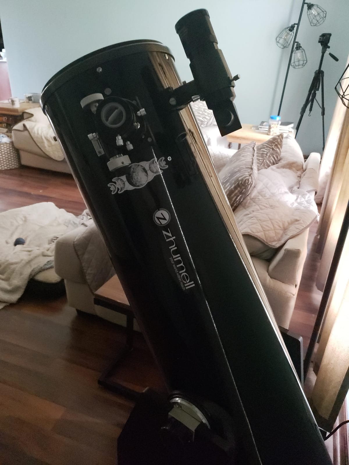 Zhumell – 10-inch Dobsonian Reflector Telescope – Large Aperture for Crisp, Bright Images – Solid Base Construction with Handle for Easy Transport – Ideal Astronomical Telescope customer photo 2