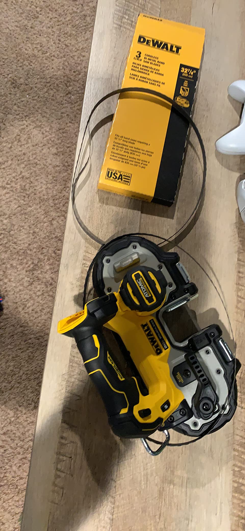 DEWALT Portable Band Saw Blade, 32-7/8-Inch, .020-Inch, 24 TPI, 3-Pack (DW3984C) customer photo 1