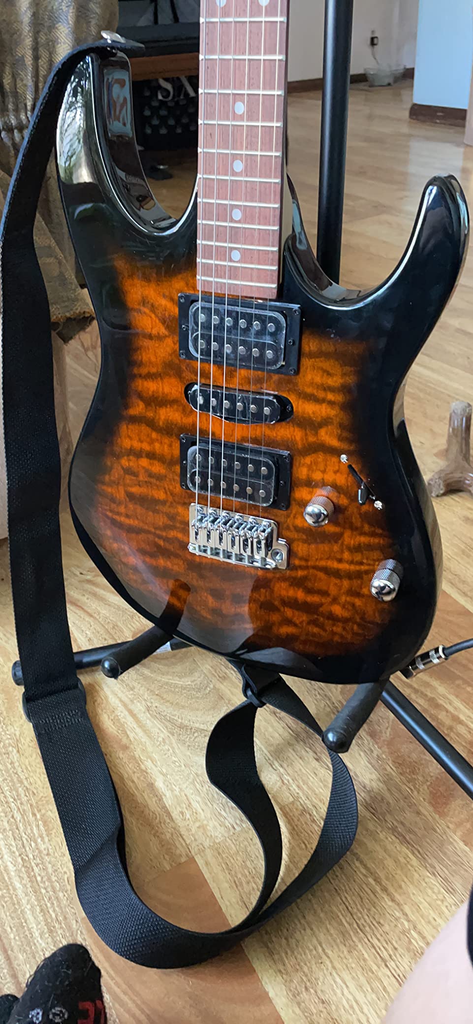 Ibanez GIO Series GRX70QA - Transparent Red Burst customer photo 1