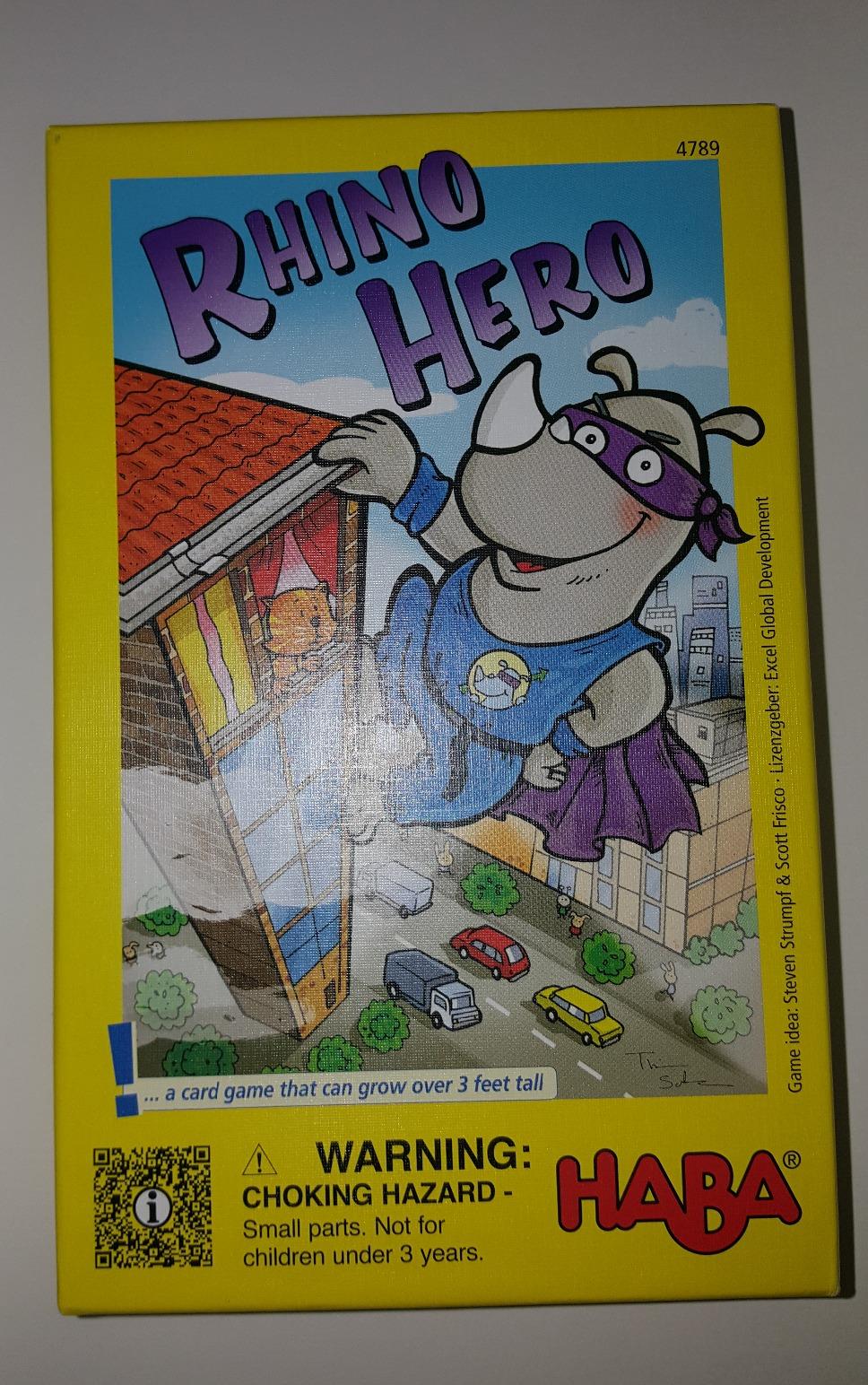 HABA Rhino Hero Game - Card Games for Kids, Ideal for Ages 5 & up - The Heroic Rhino Hero Stacking Card Game Adventure - Triple Award Winner customer photo 1