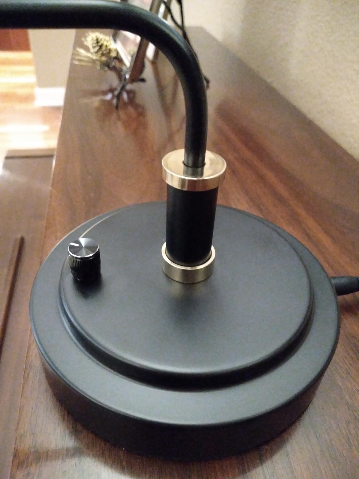 Cocoweb Adjustable LED Upright Piano Desk Lamp in Black with Brass Accents - PLED101D customer photo 1